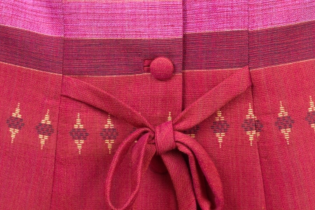 Thailand is made of hand-woven cotton fabric. Are most commonly used in the Northeast of Thailand.の写真素材