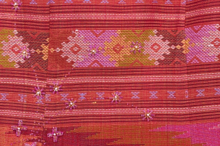 Thailand is made of hand-woven cotton fabric. Are most commonly used in the Northeast of Thailand.の写真素材