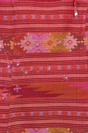 Thailand is made of hand-woven cotton fabric. Are most commonly used in the Northeast of Thailand.の写真素材