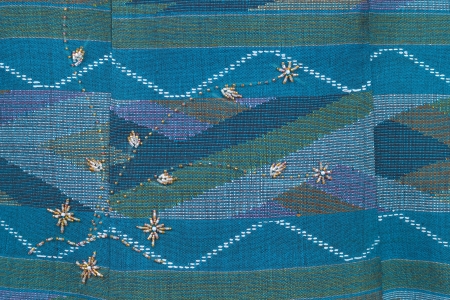 Thailand is made of hand-woven cotton fabric. Are most commonly used in the Northeast of Thailand.の写真素材