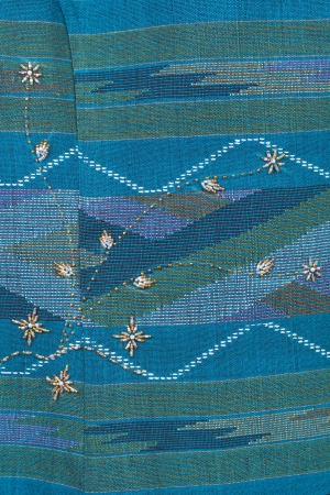 Thailand is made of hand-woven cotton fabric. Are most commonly used in the Northeast of Thailand.の写真素材