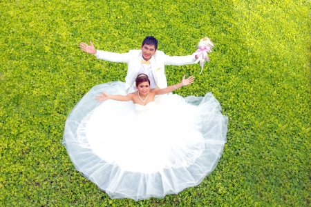 In a conventional wedding photography before the wedding actually pre-weddingの写真素材