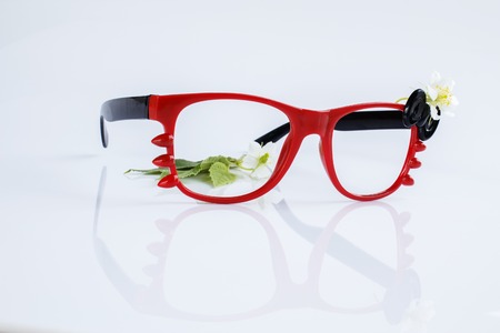 Toy plastic frame Children without a mirrorの写真素材