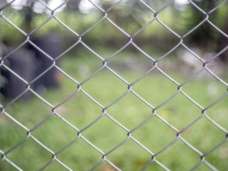 Construction grid on the blurred background. Lattice fenceの写真素材