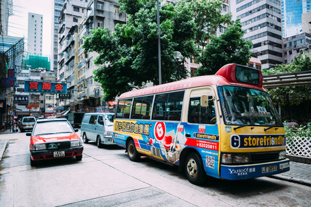 bus in hong kongのeditorial素材