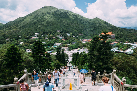Ngong Ping buddhaのeditorial素材