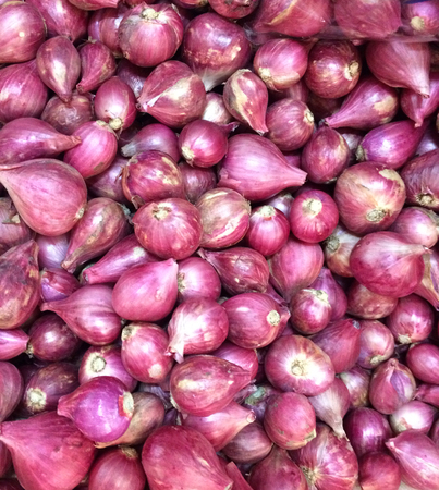 Place red onion pile combinations.の写真素材