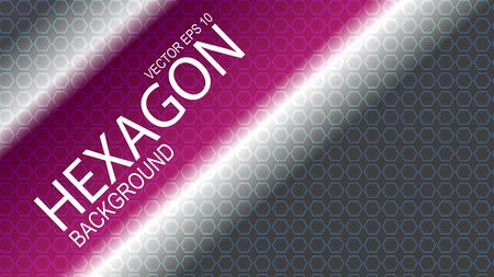 Hexagon small fragments surrounding area on a colorful character and composition.のイラスト素材