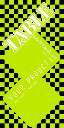Green background with black squares small spread in the surrounding area.のイラスト素材