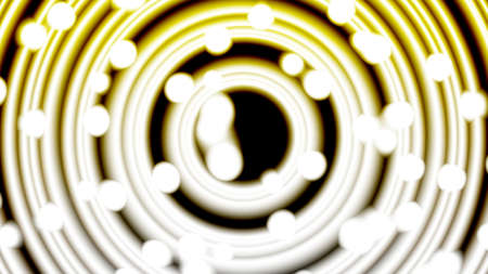 The circles are stacked several and moving continuously.の写真素材