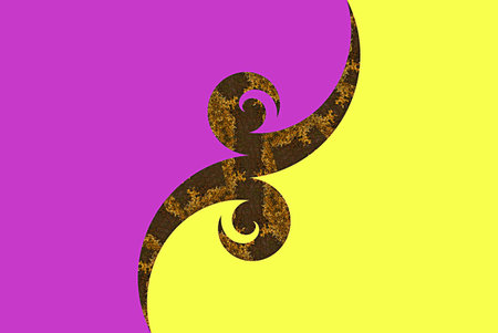 A computer generated, photo based, abstract backgound illustration. の写真素材