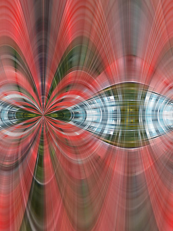 A computer generated backgound abstract in the shape of a figure eight. 