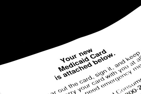 The top half of a medicade business letter. の写真素材