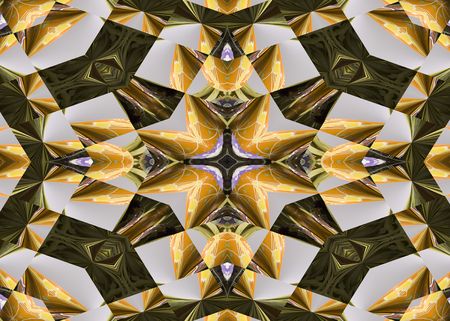 A computer generated background abstract with cone shapes and rectangles. の写真素材