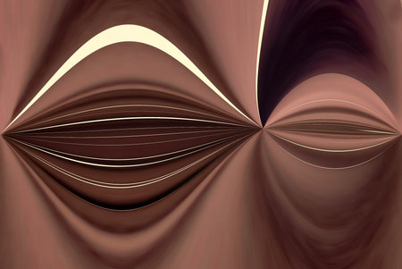 A digitally generated image using a set of algorithms on an original photo to create a bellows like...