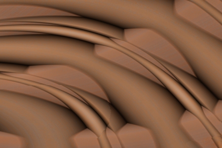 A digitally generated image using a set of algorithms on an original photo creating an illusion of hidden shapes under other shapes. の写真素材