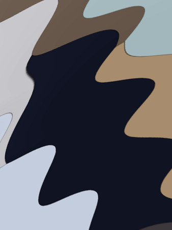 A digitally generated image using a set of algorithms on an original photo creating a pattern in the shape of ric rac.の写真素材