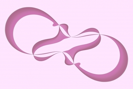 A digitally generated image using a set of algorithms on an original photo creating the look of joined rings. の写真素材