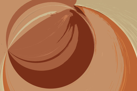 A digitally generated image using a set of algorithms on an original photo of a gift bag and tissue creating this image of oranized paint stokes.の写真素材