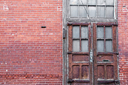 A warehouse that has been left emplty and unused for many years. 