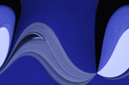 A digitally generated image using a set of algorithms on an original photo of varying wood work.の写真素材