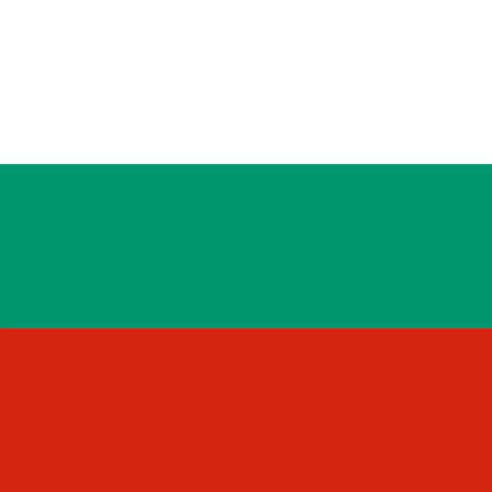 Square Bulgaria National Flag, Red, White, Greenの写真素材
