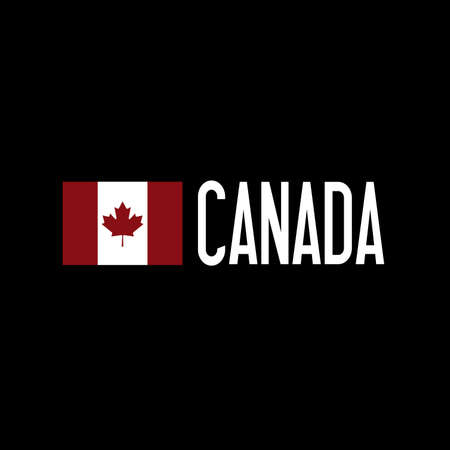 Canada to the Right of the Canadian Flagの写真素材