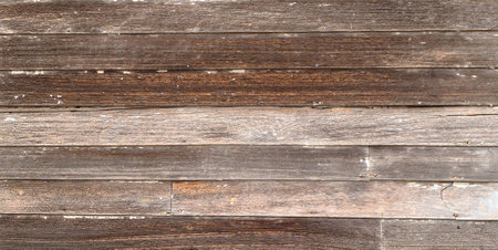 Old Weathered Wooden Exterior Wall of a Farmhouseの写真素材