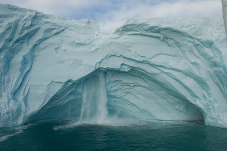 An awesome view of a very large iceberg in the Arctic