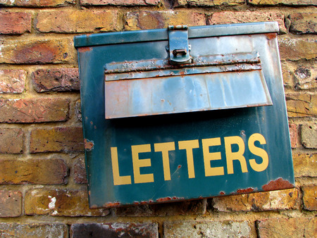Old rusty letterboxの写真素材