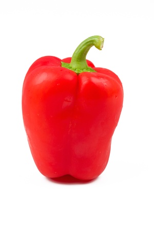 Sweet pepper and white background.の写真素材