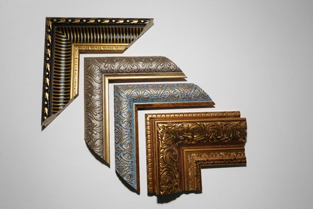 workshop for restoration of paintings and framesの写真素材