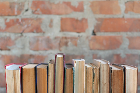 dirty old worn books,  backgroundの写真素材