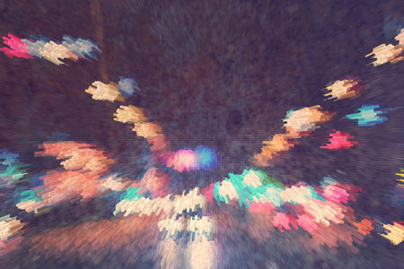 Fading dark texture background with bright light and glare, bokeh