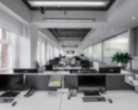 Image blurring in the office, use for the backgroundの写真素材