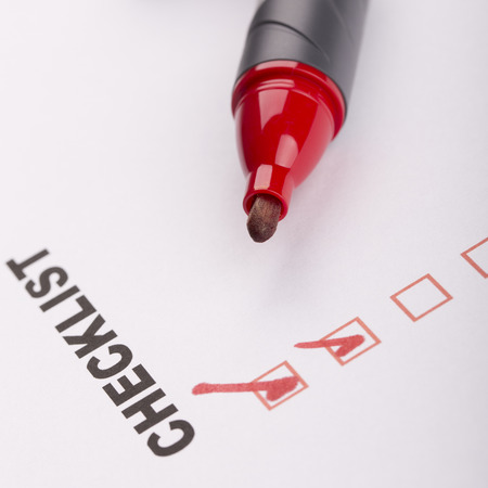 To Do list or checklist with check marks isolated on whiteの写真素材