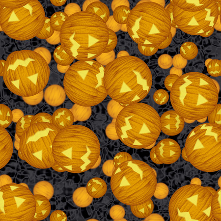 beautiful seamless texture of halloween pumpkinの写真素材
