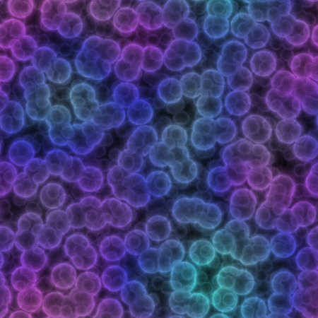 seamless cell or bacteria purple textureの写真素材