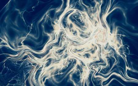 beautiful blue abstract fractal background or wallpaper