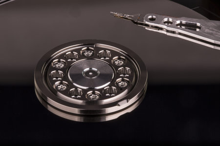 Inside Hard disk drive HDD