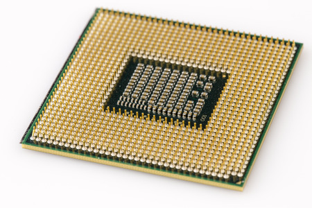 detail of central processor unit from below, cpu - computer partの写真素材