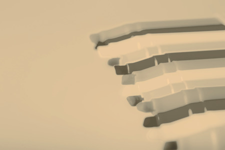 Group of felt tip bright color markers on white backgroundの写真素材