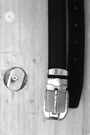Leather belt