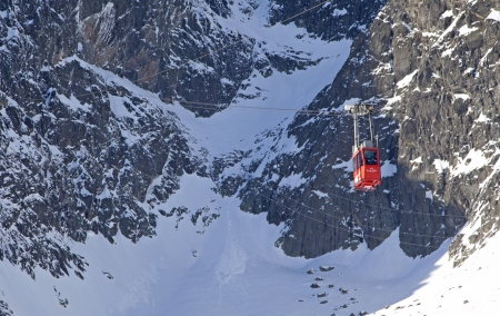 Lomnicky stit - peak in High Tatras mountains, Slovakiaのeditorial素材
