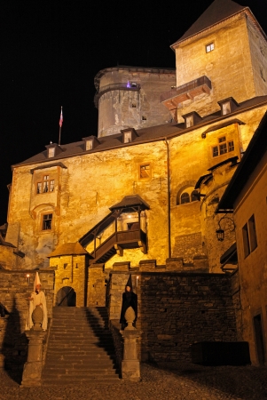 Oravsky hrad - Orava castle in Slovakiaのeditorial素材