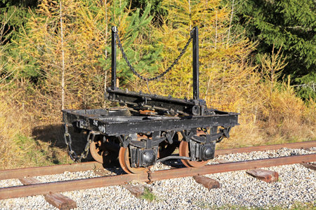 Pribylina - railway museum at region Liptov, Slovakia