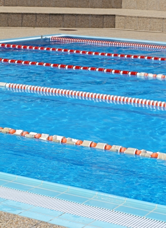 Swimming pool in region Liptov, Slovakia の写真素材