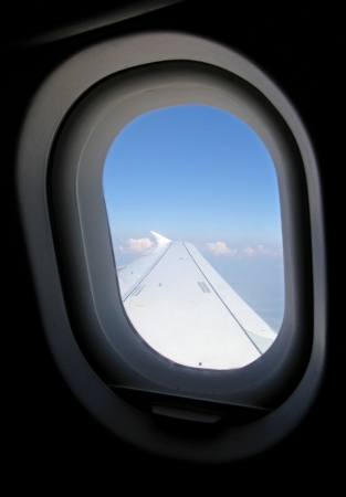 View from airplane - Airbus A320の写真素材