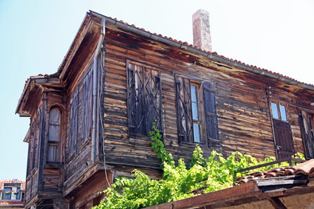 Historical town NESEBAR in Bulgariaの写真素材