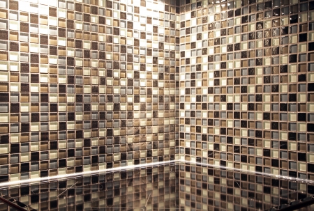 Modern tiles in kitchenの写真素材